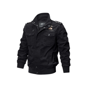 Military Tactical Aviator Jacket with Functional and Durable Design