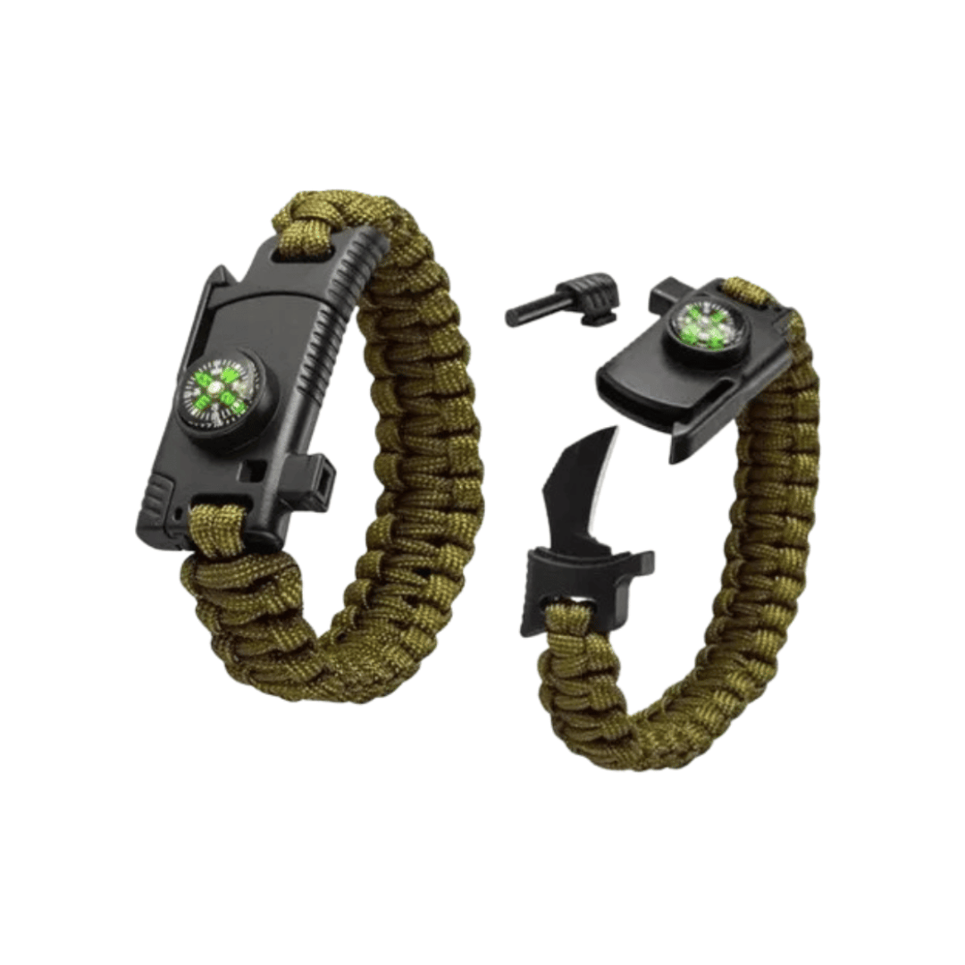Survival Bracelet with Built-in Knife and Multifunctional Design